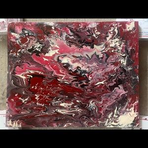 16x20 CUSTOM HANDMADE ACRYLIC POUR PAINTING
